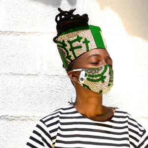 Nigeria Pride Matching Mask And Hat Set