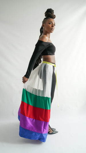 Handmade Tired Peplum Skirt in New York