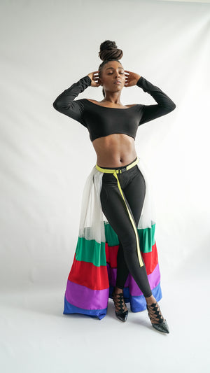 Handmade Tired Peplum Skirt in New York