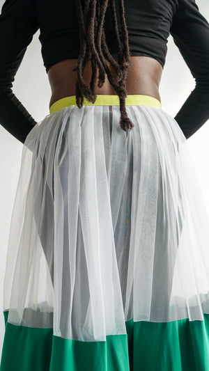 Handmade Tired Peplum Skirt in New York