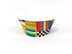 Multi Color Afro Print Snapback Hat