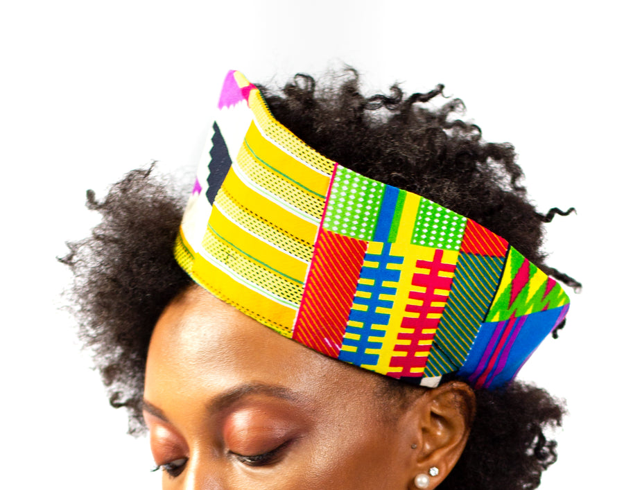 Multi Color Afro Print Snapback Hat