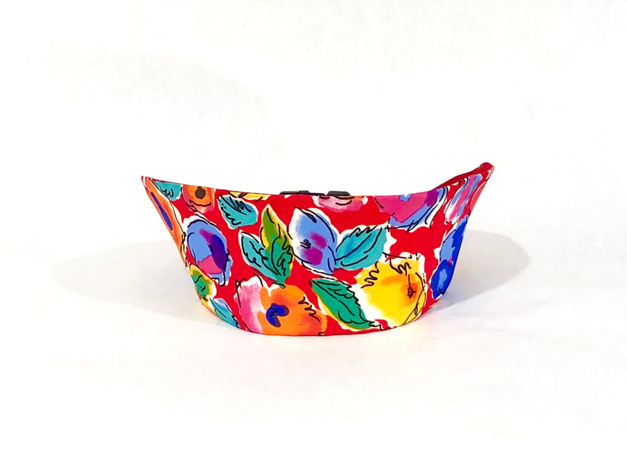 Floral Hat with Snap Back Design
